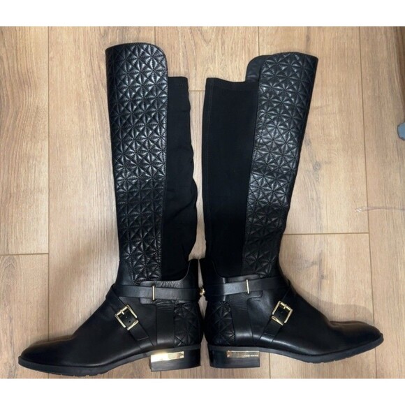 Vince Camuto black Over The Knee Quilted Spandex Women’s Boots Size 9 - Picture 1 of 4